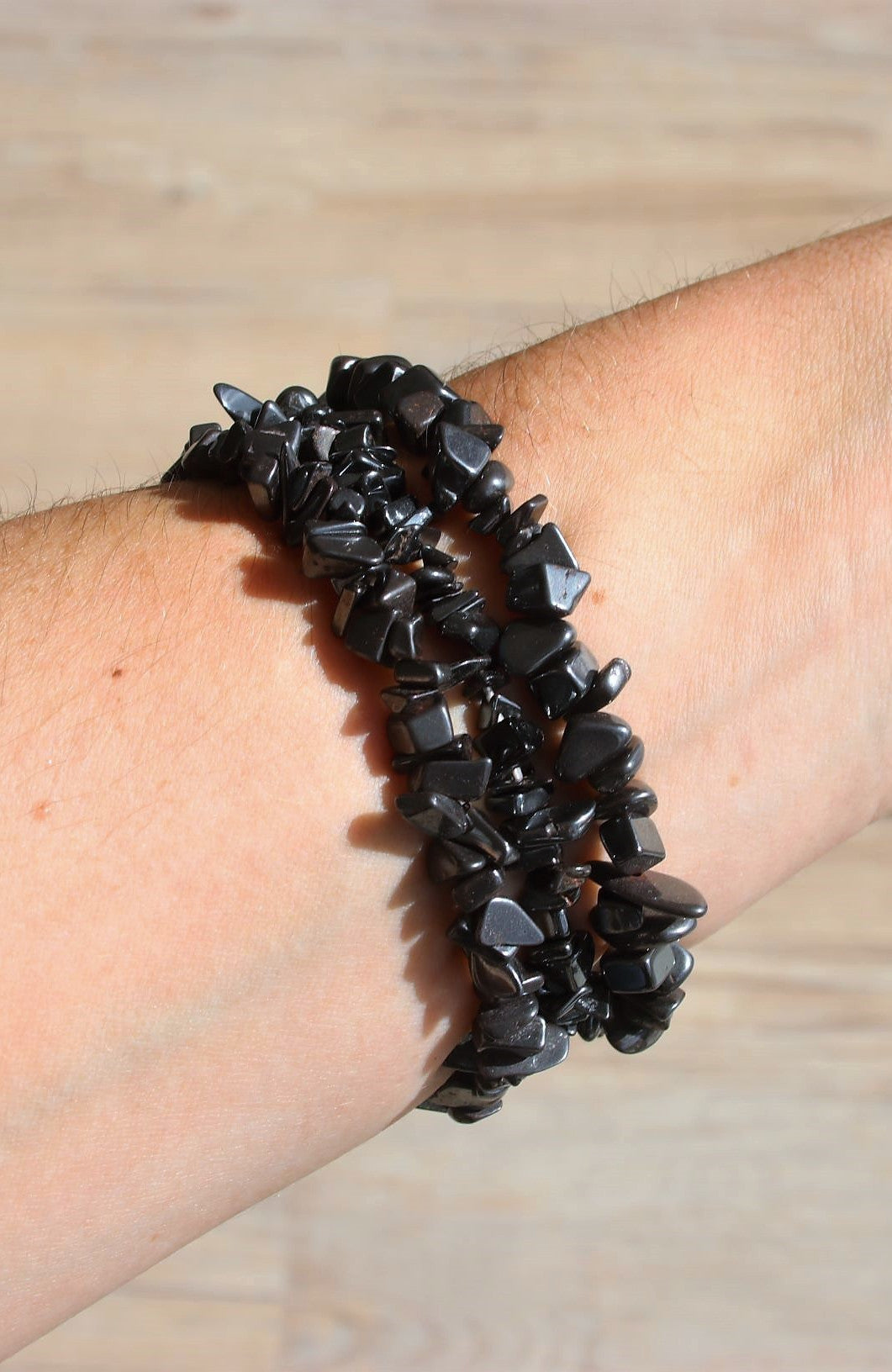 Hematite Chip Bracelet
